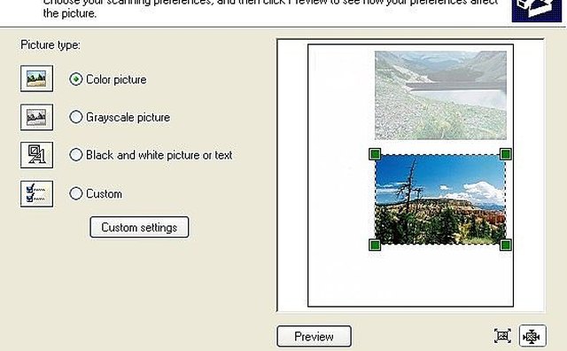 Scanning the image