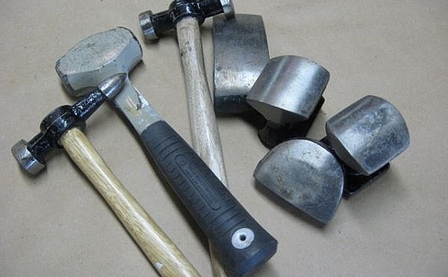 Basic body repair hammers and dollies.