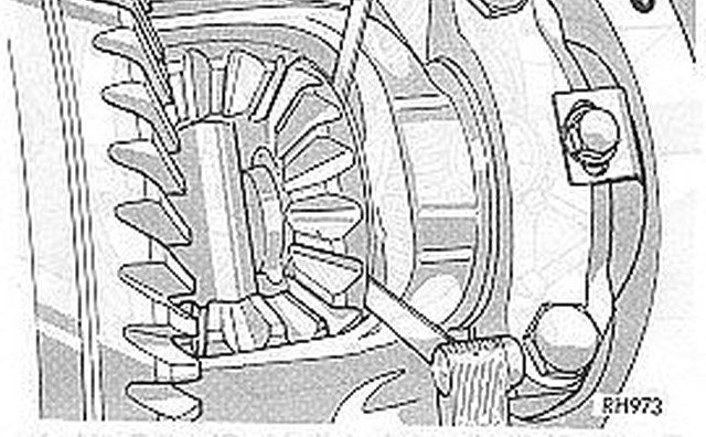 Use matching feeler gauges to determine clearance
