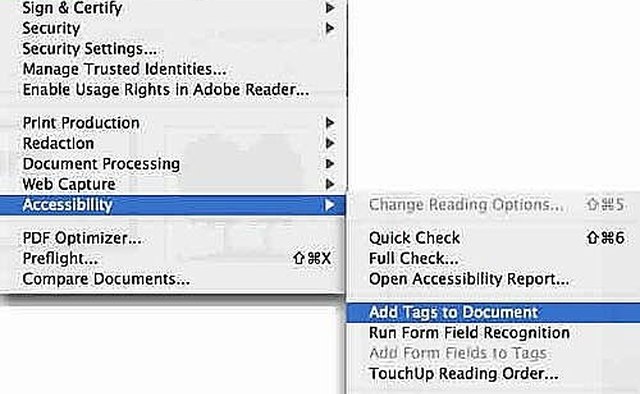Add Tags menu item