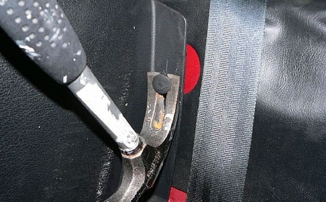 Removing clips that hold side back panels
