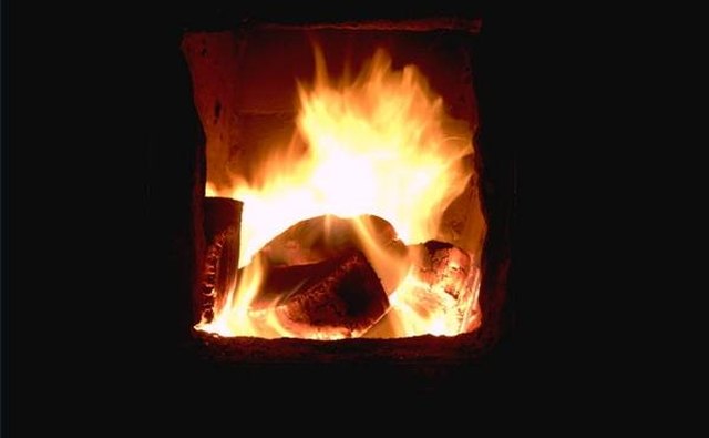 The combustion of coal makes heat and light.