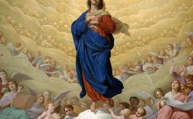 The Virgin Mary Draped in Indigo Courtesy of Times Online