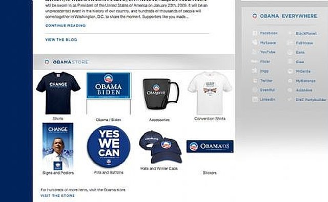 Barack Obama has a large internet presence.