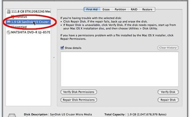 Selecting a USB Thumb Drive for Disk Partitioning