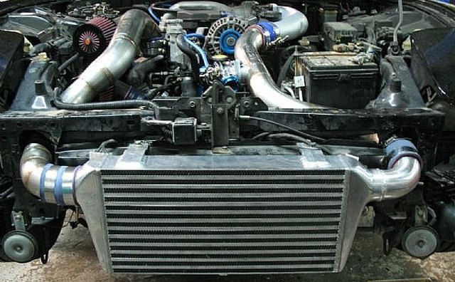 Completed turbocharger setup