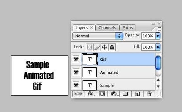 These three layers will each become separate animation frames.