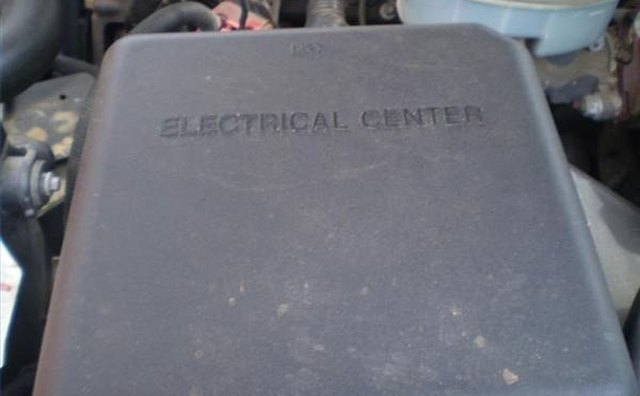 Typical fuse box found under the hood