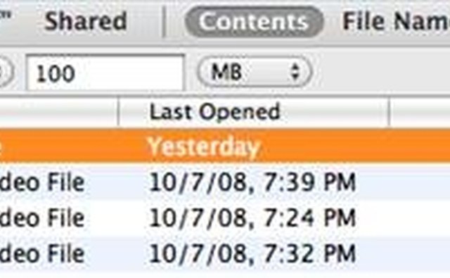 Finder Search for Large Files