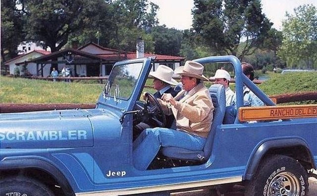 President Ronald Reagan owned a Jeep Scrambler.
