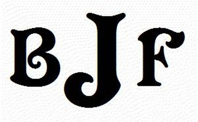 Three letter monogram for a couple