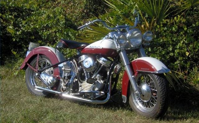 The 1953 Harley-Davidson FLH Hydra-Glide.