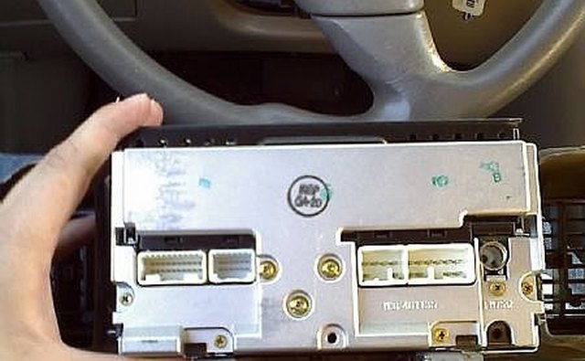 Back of stereo assembly