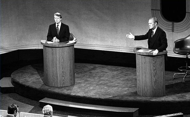 Carter vs. Ford, Presidential Debate, 1976 (public domain)