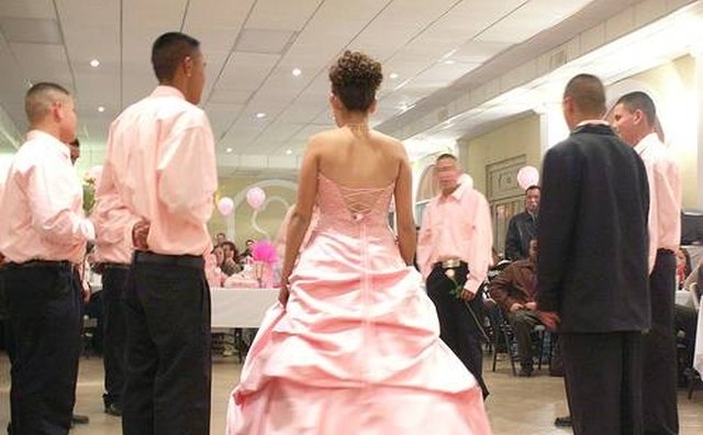 Quinceanera group dance.