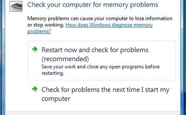 How To Do A Memory Test In Windows Vista