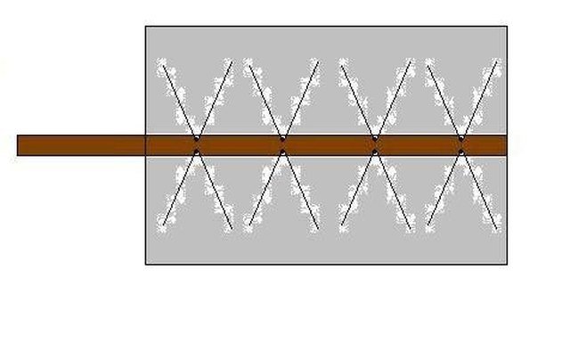 The anntenna with the foil panel added