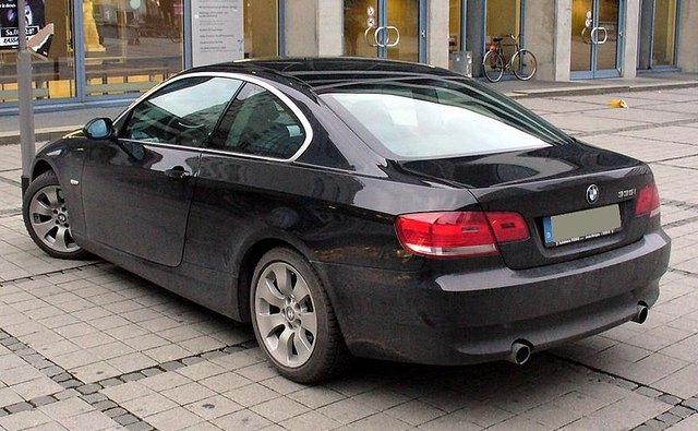 The BMw 335i coupe is equipped with a 3-liter twin-turbo engine.