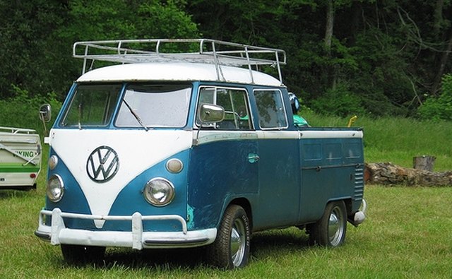 The vintage dual cab Volkswagen pickup.