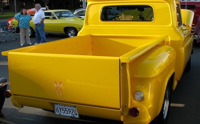 The 1966 Chevrolet C-10 stepside pickup.