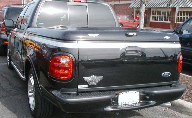 The special Ford F-Series Harley-Davidson edition.