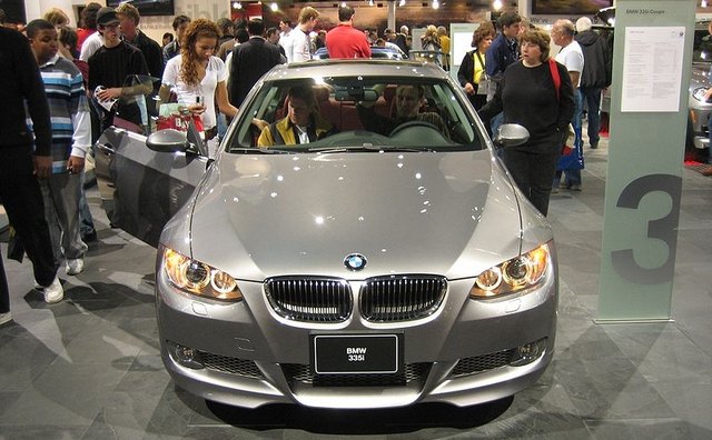 The BMW 335i is powered by a turbocharged 3-liter engine.