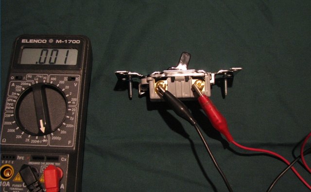 Connect Ohm Meter to Switch