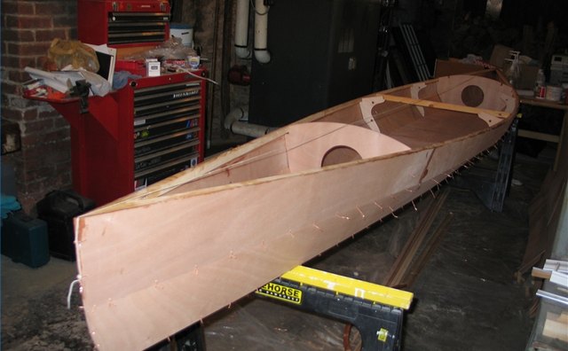 Similar boat showing plastic ties protruding