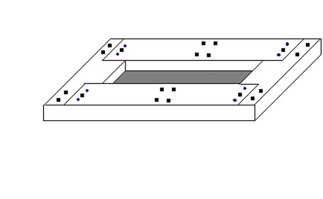 Cut rabbets into the long pieces and dadoes into the short pieces.