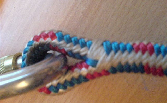 Splices with double-braided line are nearly seamless.