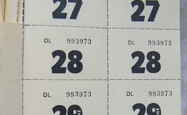 Raffle tickets have two halves.
