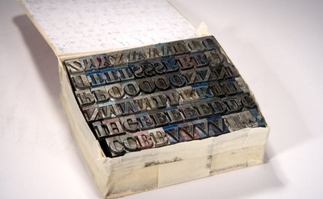 Wooden letters