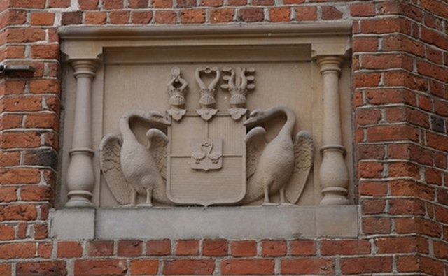 Family shields are often part of architecture.
