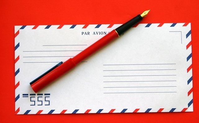 If you have trouble with straight lines, envelopes with lines might help.