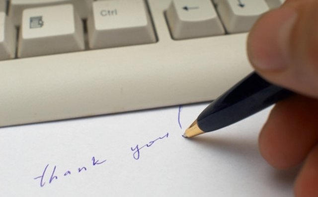 Hand-write thank-you cards.