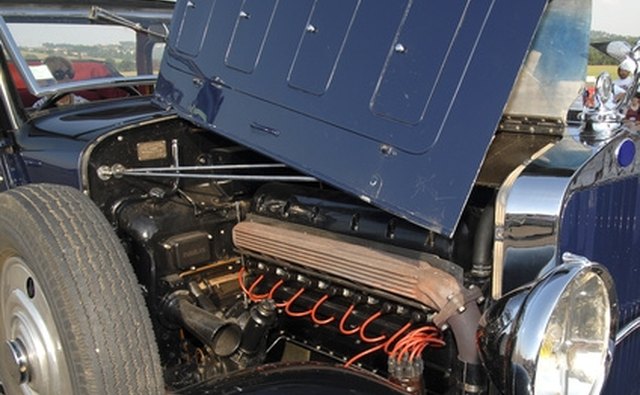 Restoring classic cars involves the installation of the original engine.