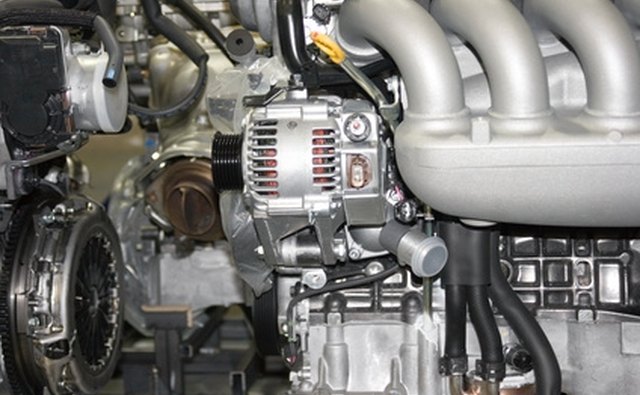 The copper wound stator positively identifies the alternator. The rotor lies just inside.