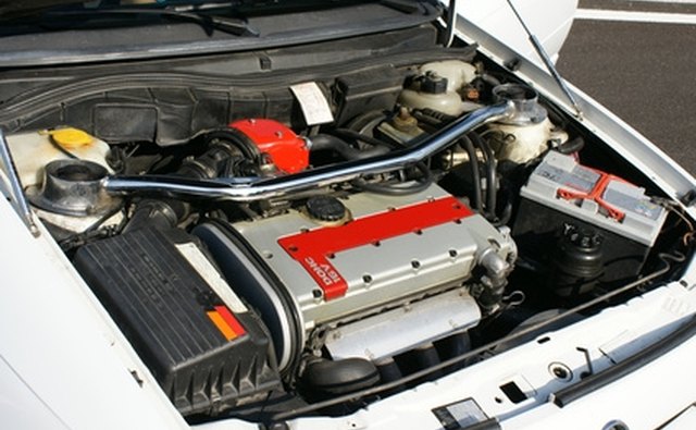 A cool air intake with an air box.