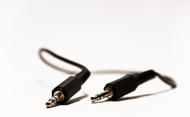 A 1/8- inch audio cable can connect instruments to your computer.