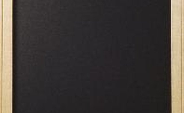 Use a chalk board for a rough draft of the layout.