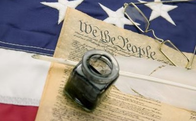 The Constitution of the United States defines citizenship and guarantees certain rights.