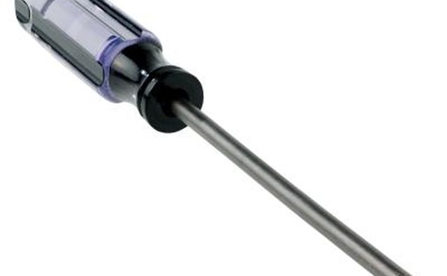 A long-shafted screwdriver will ease latch screw access.