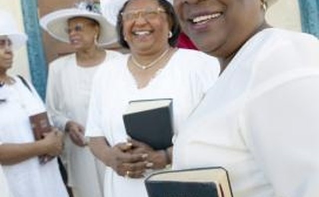 In some churches, everyone wears white for the ordination.