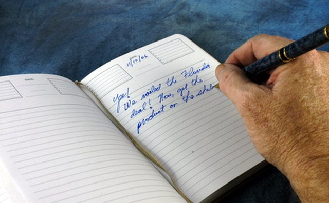 Writing can be therapeutic during the grieving process.