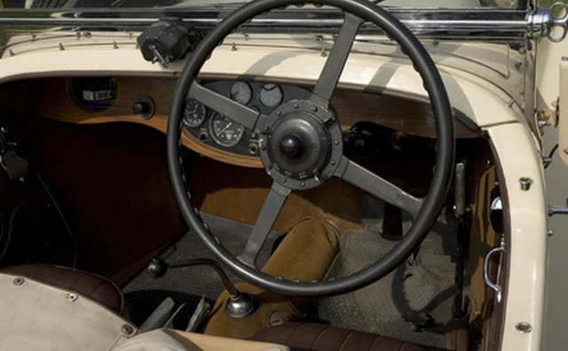This car's interior could use a few custom plastic parts.