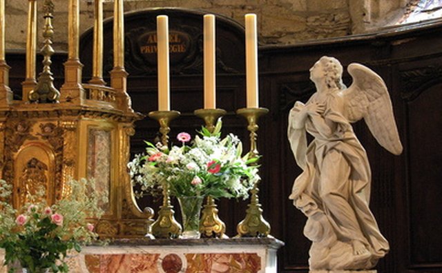 An ornate altar
