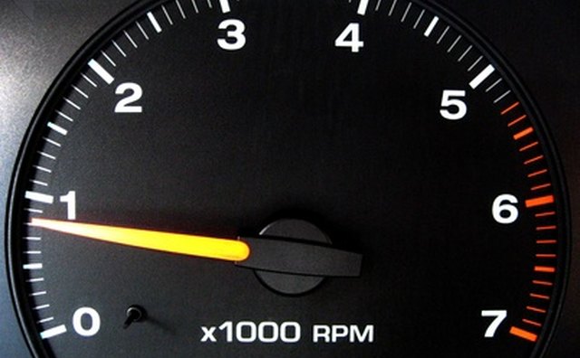 Stock tachometers will indicate unsafe operating ranges with red markings.