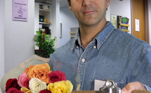 Surprising a woman with her favorite flowers is romantic.