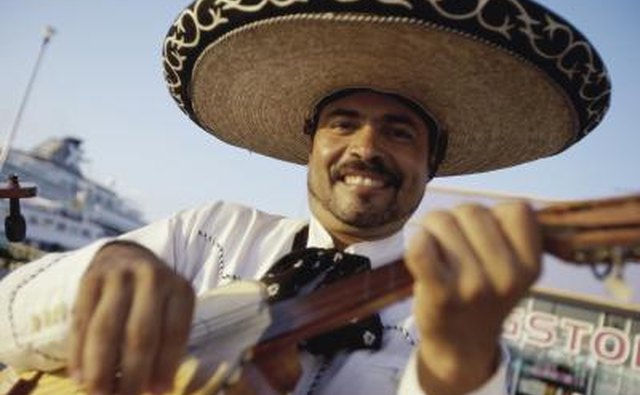 Mariachi musician playing guitar