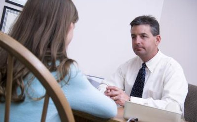 Young girl in counseling session.